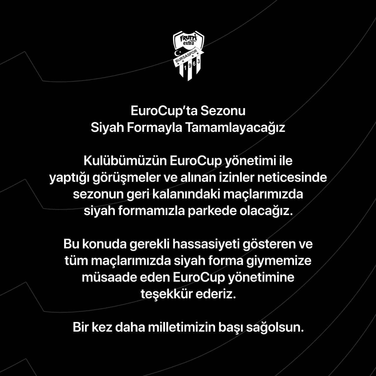 Frutti Extra Bursaspor Sezonun Geri Kalanında Siyah Formayla çıkacak ...